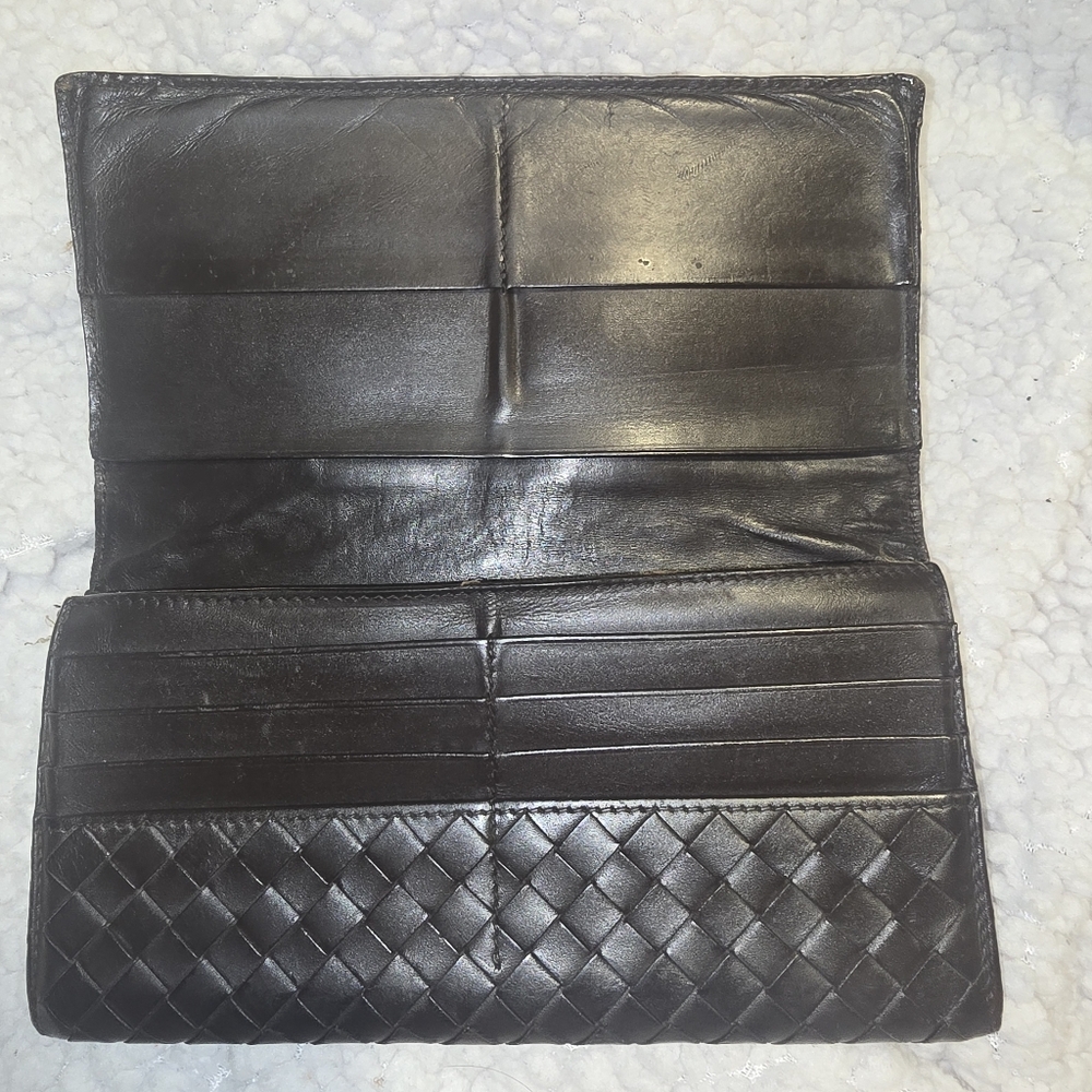 Bottega Veneta Intrecciato Long Wallet Black - Picture 5 of 9